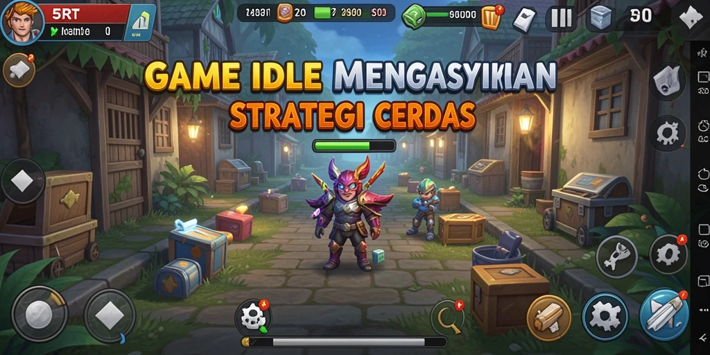 Tampilan gameplay <strong>5RT</strong> menunjukkan mekanisme <strong>Idle</strong> yang menarik dan inovatif.