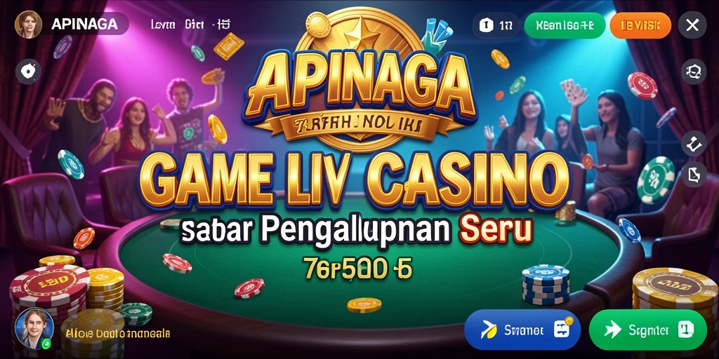 Tampilan gameplay Live Casino yang mendebarkan dan interaktif.