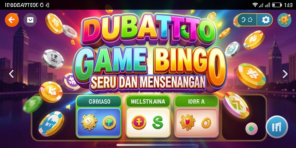 Screenshot gameplay DUBAITOTO menampilkan suasana Bingo yang seru dan interaktif.