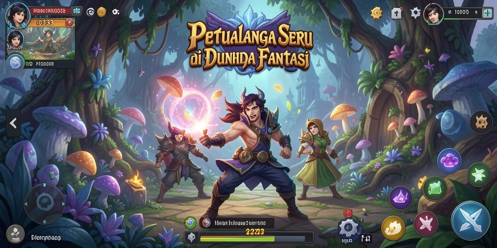 Screenshot FB333 menampilkan aksi petualangan yang intens dan indah.