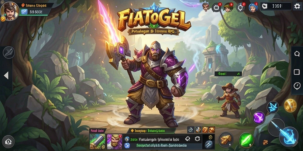 Tangkapan layar permainan FIATOGEL yang menampilkan aksi RPG yang mendebarkan.