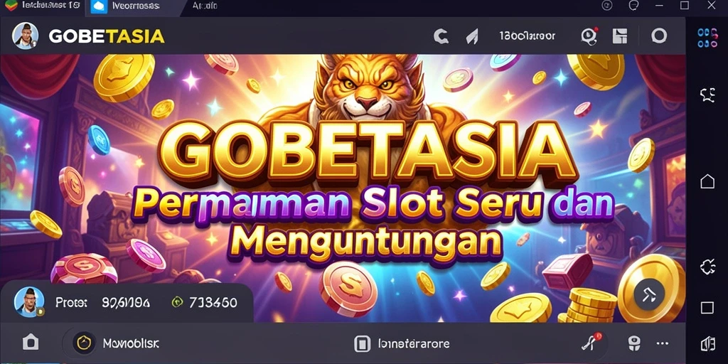 Tampilan gameplay GOBETASIA yang memukau saat berputar slot.