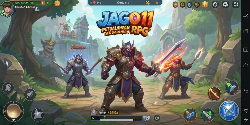 Tampilan gameplay menakjubkan di JAGO11 dengan aksi RPG yang seru.