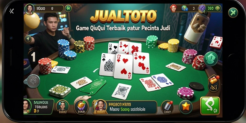 Tampilan gameplay QiuQiu yang menarik dan seru di JUALTOTO.