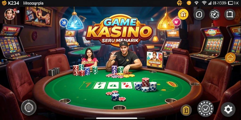 Tampilan gameplay Kasino yang seru di K234 dengan berbagai pilihan permainan.