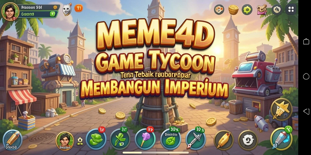 Tampilan gameplay MEME4D yang menarik dan mendalam dalam kategori Tycoon.
