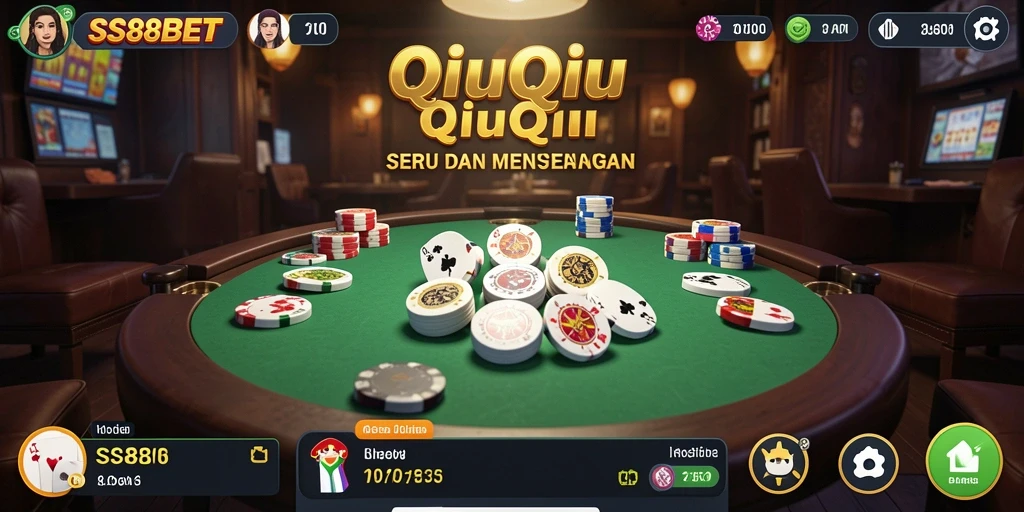 Tampilan gameplay QiuQiu yang seru dan kompetitif.